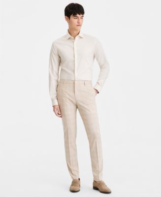 tommy hilfiger men's modern-fit th flex stretch plaid dress pants Tommy Hilfiger Men's Modern-Fit Th Flex Stretch Plaid Dress Pants - Blue