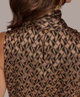 Women's Sleeveless Mock Neck Top