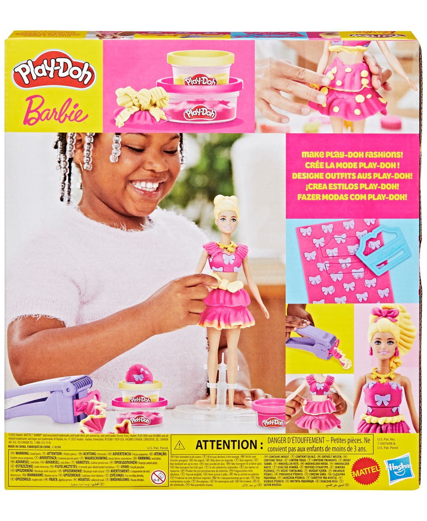 Детские фигурки Play-Doh Barbie Ruffles and Bows Set — фото 5