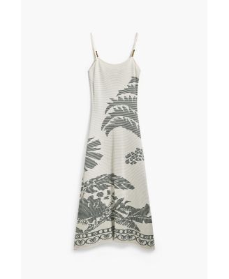 Women's Palm texture dress