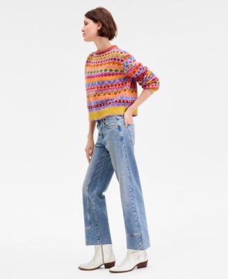 Women's Risk Taker Mid-Rise Straight-Leg Jeans