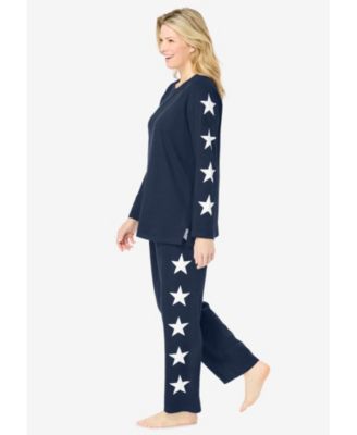 Plus Size Side Print Pajama Set