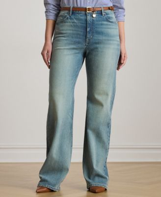Plus Size High-Rise Wide-Leg Jeans
