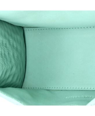 XS Hourglass Top Handle Bag Embossed Leather