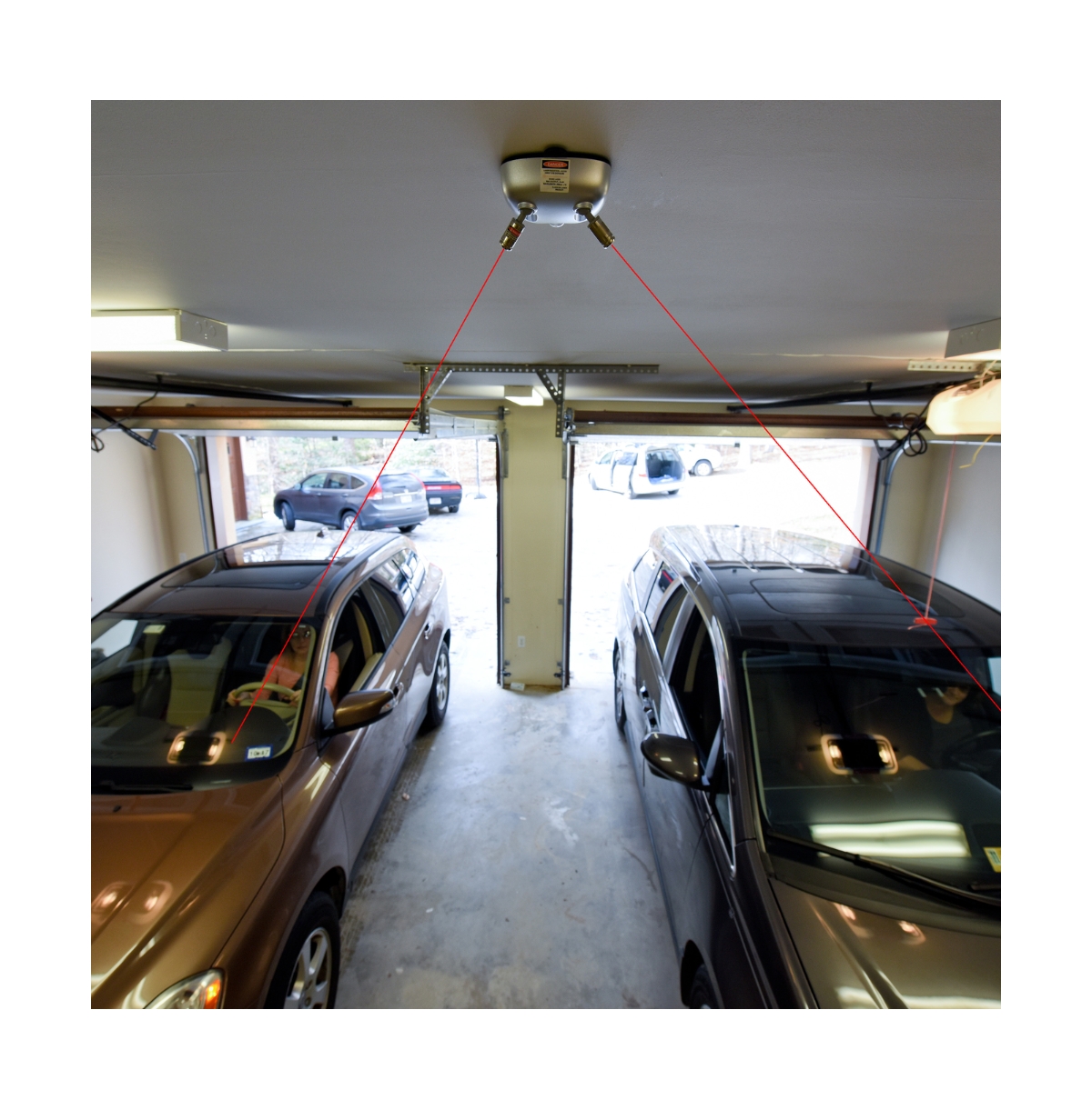 Maxsa Innovations Park Right Silver Dual Garage Laser
