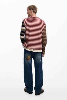 Men's Grunge striped T-shirt