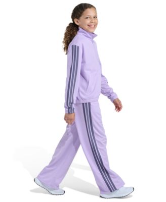 Big Girls' 8-16 Full-Zip Jacket and Wide Leg Tricot Pants, 2-Piece Set