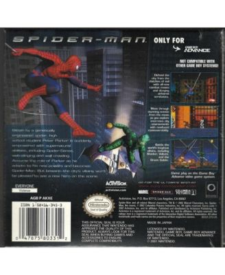 Spider-Man The Movie - Game Boy Advance