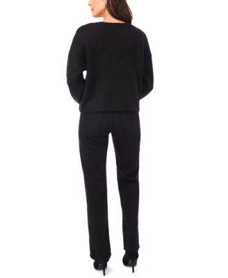 Women's Crewneck Star Pattern Sweater