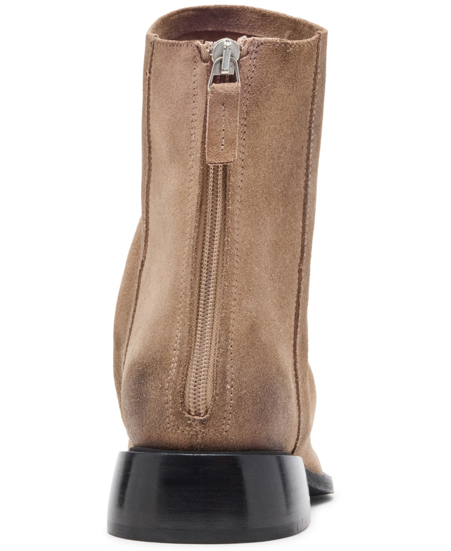 Женские ботинки Steve Madden Nexie Slouch Block Heel Booties, цвет: Серо-коричневый замшевый — фото 3