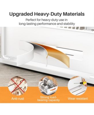 Pull out Cabinet Organizer Fixed with Adhesive Nano Film,Heavy Duty Slide out Pantry Shelves Drawer Storage,Sliding Mesh Cabinet Basket with Handle for Kitchen, Bathroom,Home, 11.8W"X 15.7D"X6.2"H