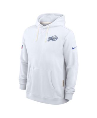 Men's White Buffalo Bills 2025 NFL Rivalries Sideline Dri-Fit Hoodie