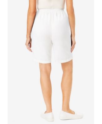 Women's Within 7-Day Elastic-Waist Pull-On Cotton Denim Shorts