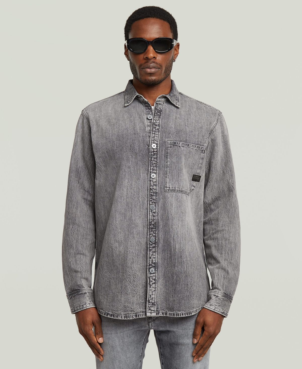 G-star Raw Regular One Pocket Shirt In Gray