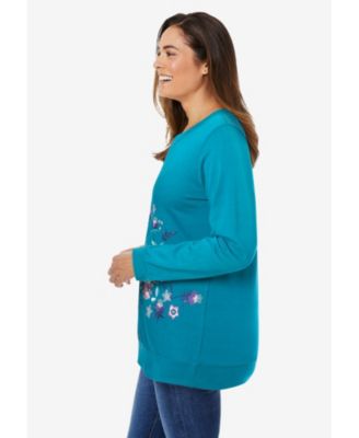 Plus Size Printed Sweatshirt