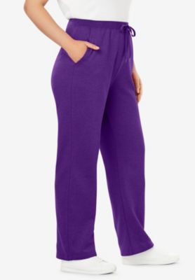 Plus Size Within Better-Fleece Pull-On Drawstring Sweatpants