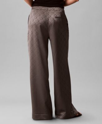 Women's All-Over Print Wide Leg Trousers