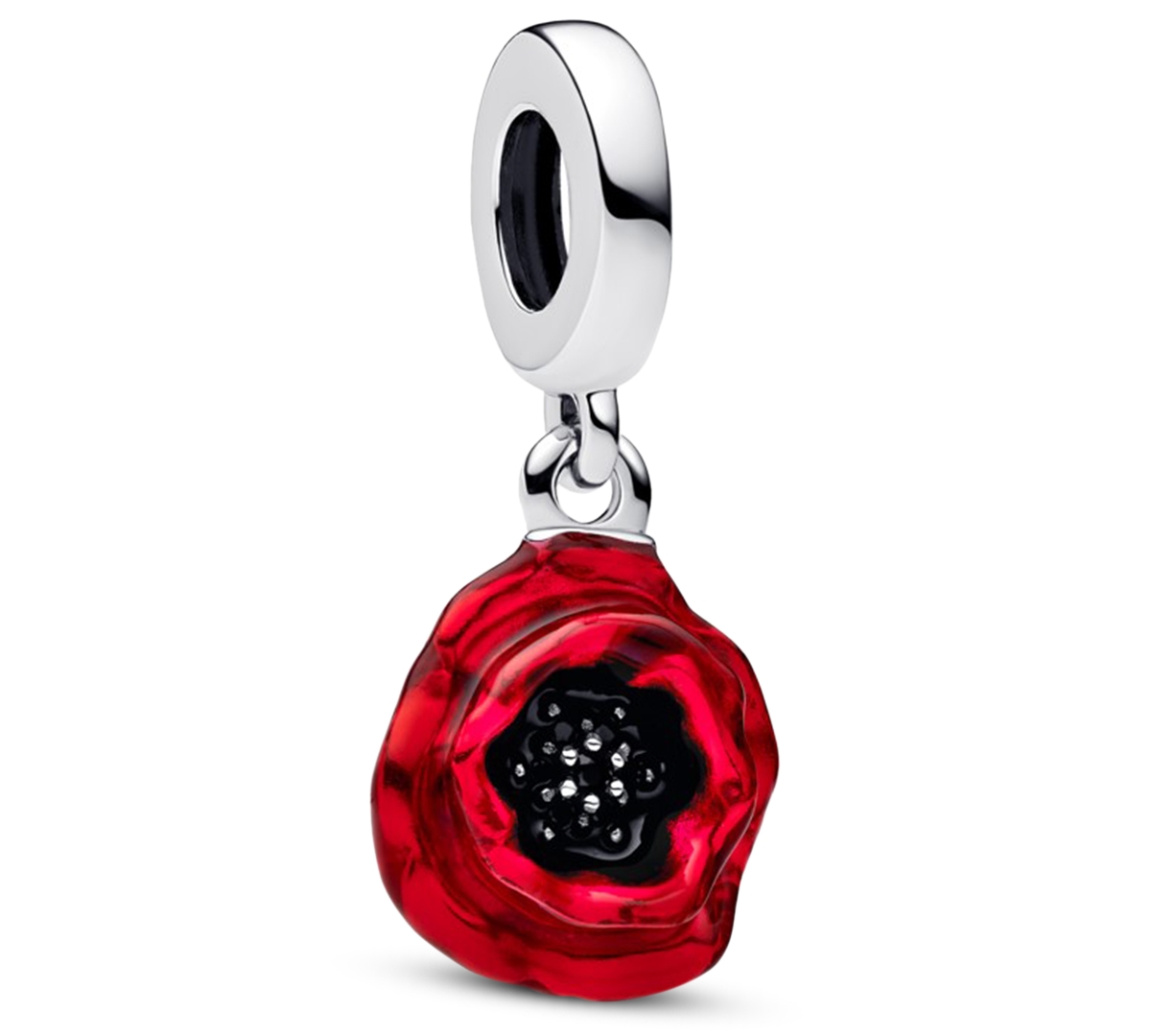 Pandora Poppy Dangle Charms In Metallic