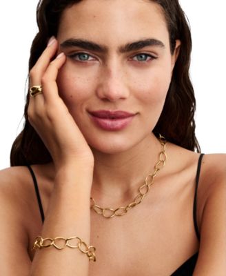 Organically Shaped Link Necklace