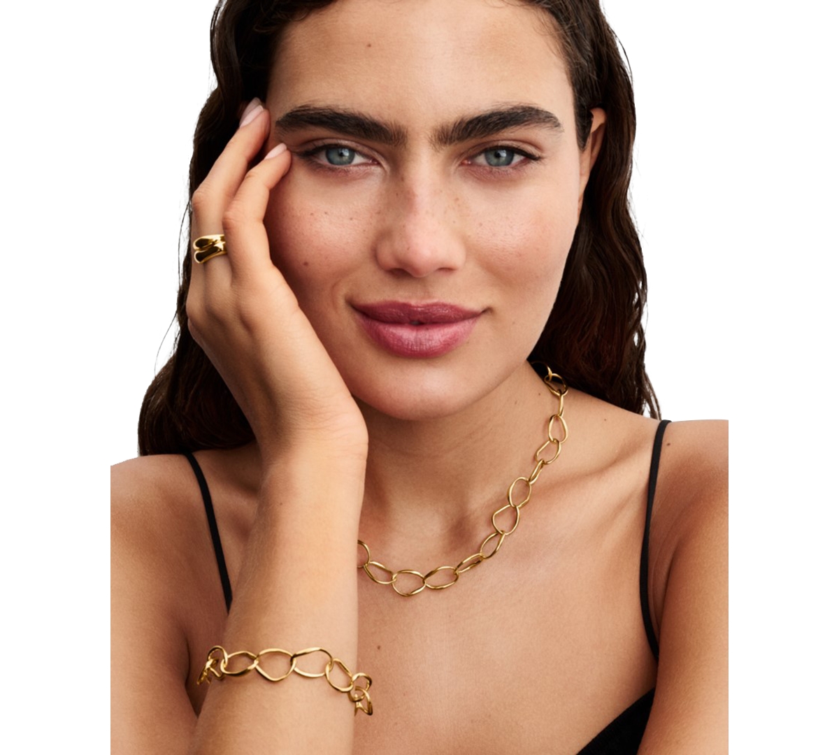 Pandora Organically Shaped Link Necklace