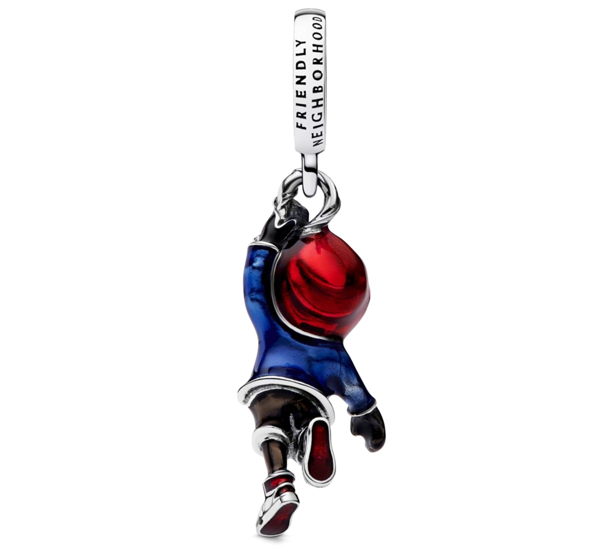 Pandora Marvel Spider-man Miles Morales Dangle Charms In Metallic