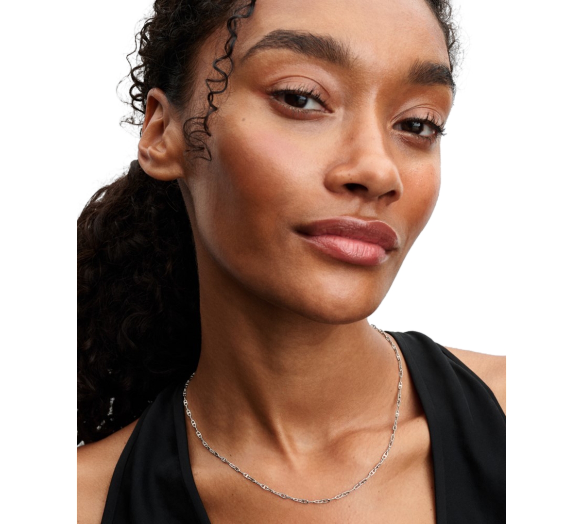 Pandora Anchor Chain Necklace In Metallic