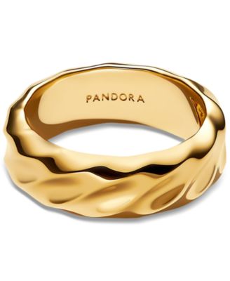 Rippled Wide Band Ring