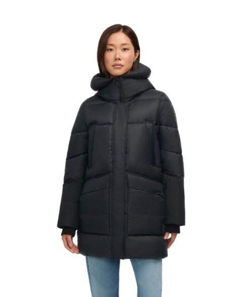 Женские куртки PAJAR Women's Heirani Mid-Length Quilted Parka Puffer with Oversized Hood