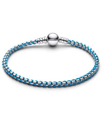 Blue Cord Snake Chain Bracelet