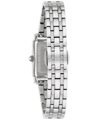 Women's Exclusive Classic Sutton Silver-Tone Stainless Steel Bracelet Watch, 21mm