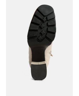 Womens hamiltons lace up block heel boots