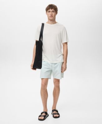 Men's Seersucker Swimming Trunks