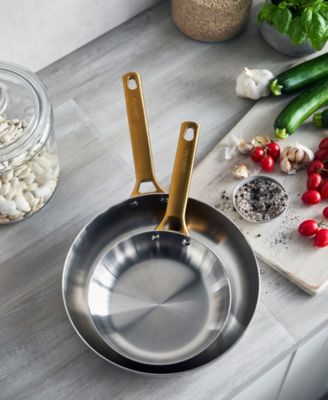 Stainless Steel 2-Pc. Frypan Set