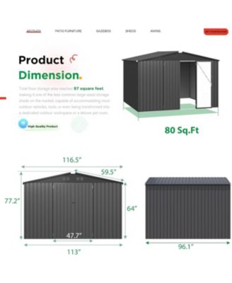 10'x8' Outdoor Storage Shed