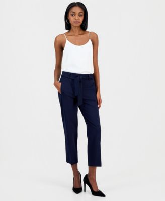 Bar III - Tie Front Capris Pants