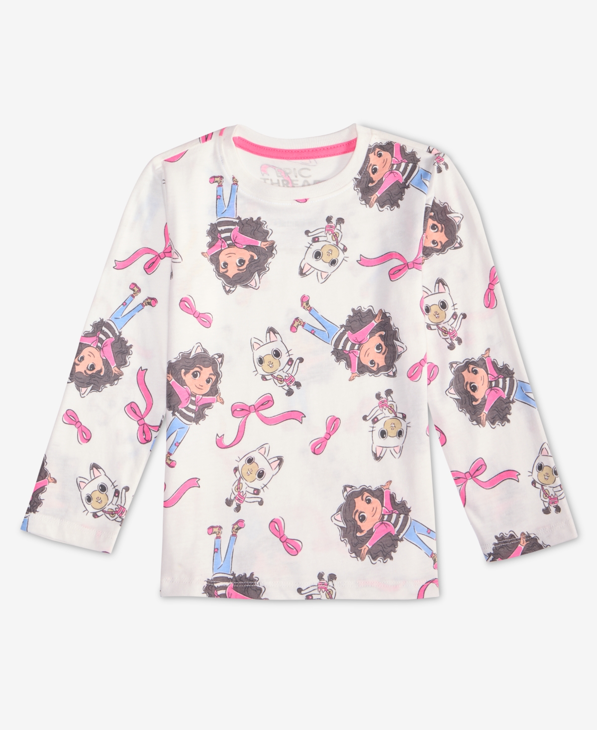 Epic Threads Girls Toddler 2T-4T Long-Sleeve Gabby Printed T-Shirt, Macy's Exclusive