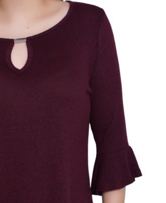 Women's 3/4 Bell Sleeve Pullover Top