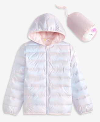 Epic Threads - Girls 5-20 Unicorn Packable Long-Sleeve Jacket