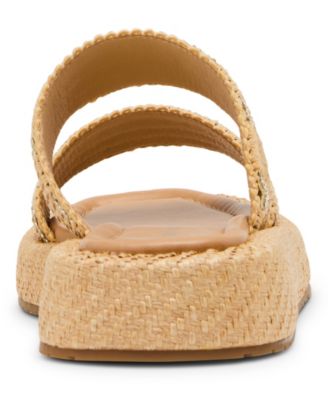 Women's Mykonos Raffia Flatform Sandals