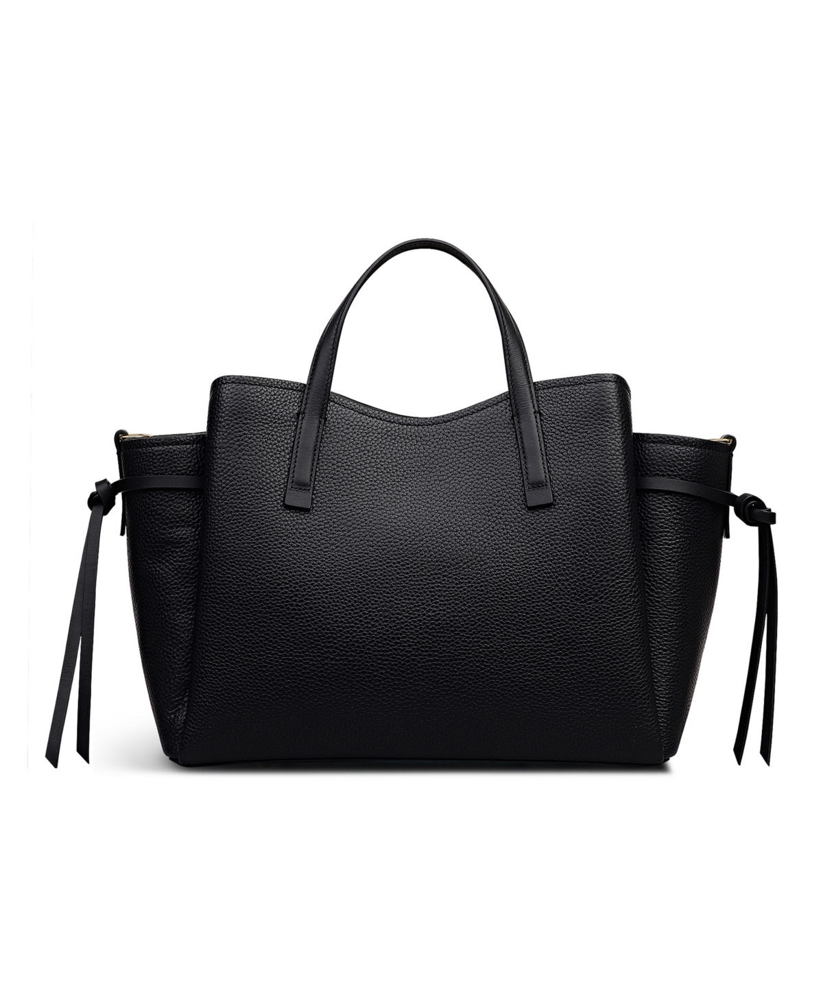 Radley London Blake Gardens Large Leather Ziptop Grab Bag In Black