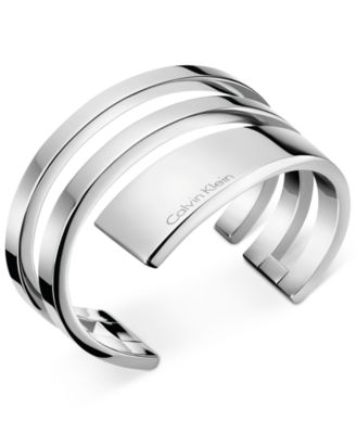 Calvin Klein - Silver-Tone Open Bangle Bracelet