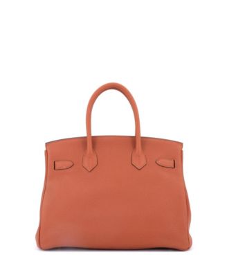 Pre-Owned HERMES Birkin 30 Handbag Brown Togo with Gold Hardware