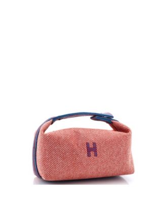 Pre-Owned HERMES PM Bride-A-Brac Travel Case Toile