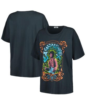 Daydreamer - Women's Charcoal Jimi Hendrix Psychedelic Nouveau T-Shirt
