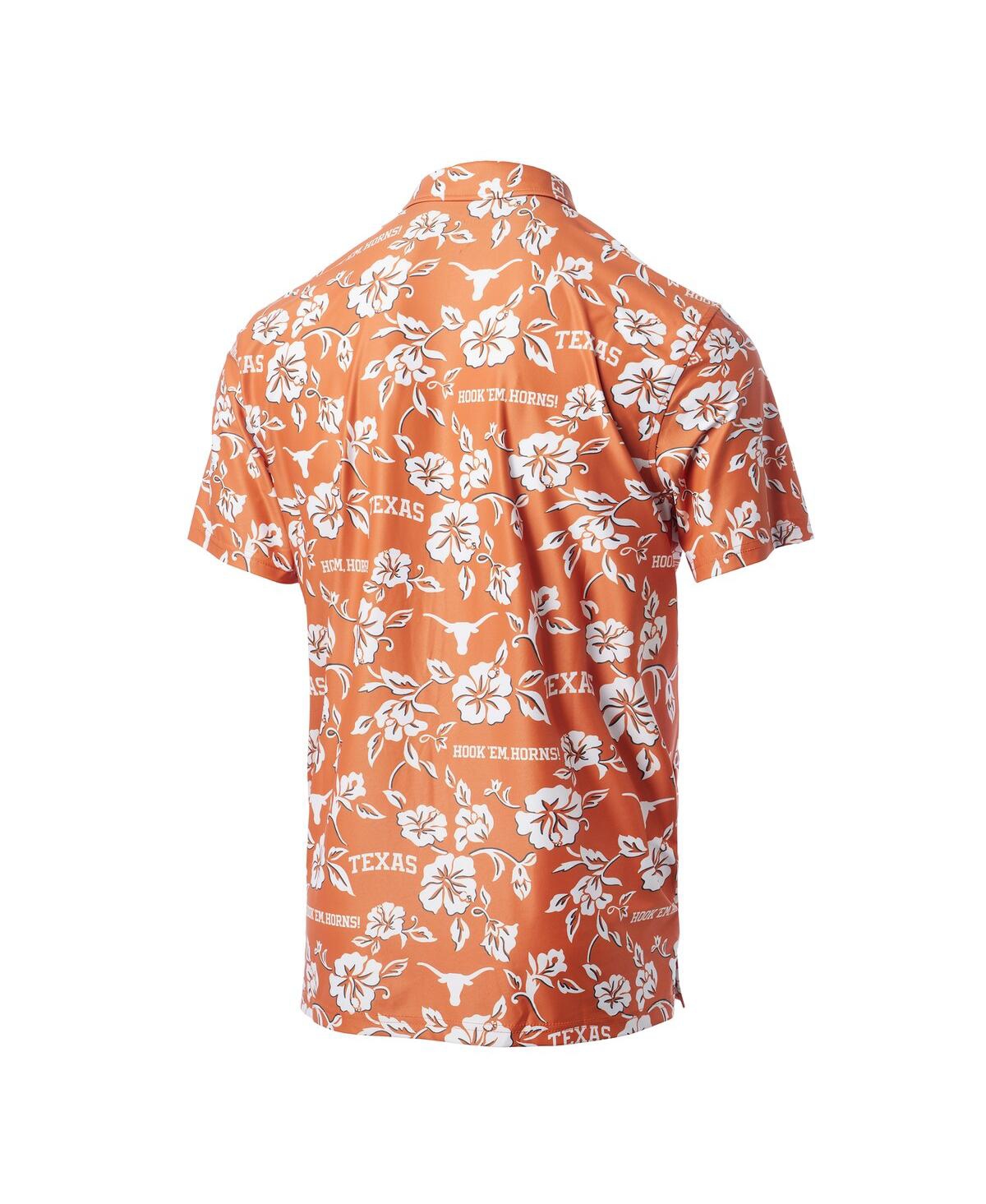 Reyn Spooner Men's Burnt Orange Texas Longhorns Pua Performance Polo Shirt In Orange