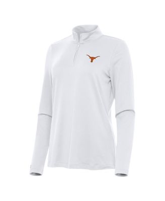 Women's White Texas Longhorns Reprocess Quarter-Zip Sweatshirt