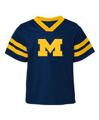 Toddler 2-Piece Navy/Maize Michigan Wolverines Red Zone Two-Piece V-Neck Top and Pants Set