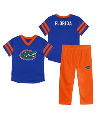 Outerstuff - Big Boys and Girls 2-Piece Royal Florida Gators Red Zone V-Neck Top and Pants Set