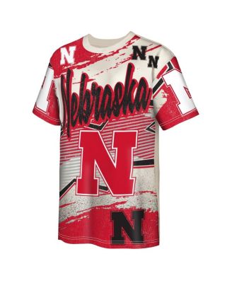 Big Boys and Girls Cream Nebraska Huskers Make Noise T-Shirt