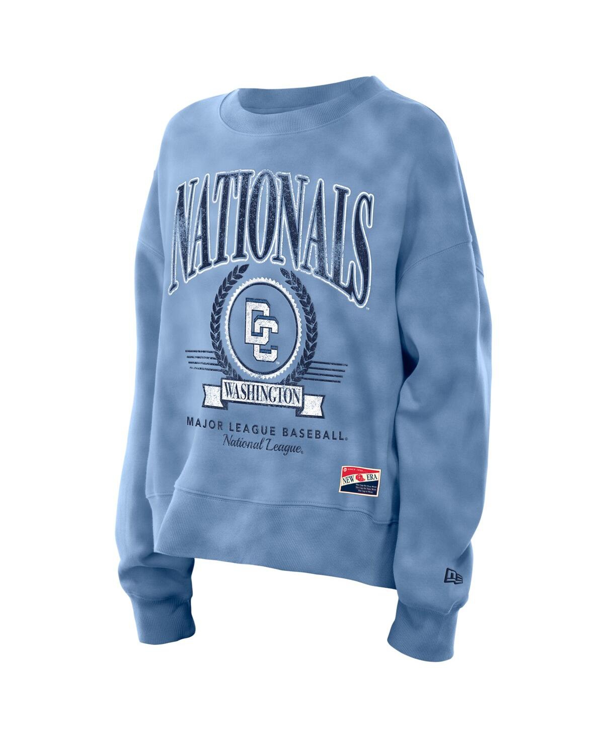 New Era Men's Blue Washington Nationals 2025 City Connect Pullover Sweatshirt In Blue